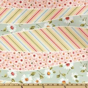  44 Wide Marcus Brothers Sage/Multi Stripe Fabric By The 