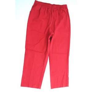  NEW ALFRED DUNNER WOMENS PANTS PROPORTIONED SHORT RED 16 
