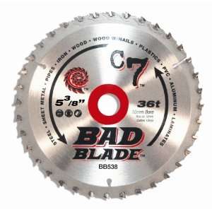  KwikTool USA BB538 C7 Bad Blade 5 3/8 Inch 36 Tooth With 