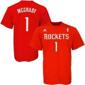  NBA adidas Houston Rockets #1 Tracy McGrady Red Net Player 
