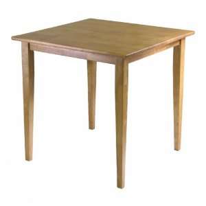 Groveland Square Dining Table, Shaker Leg, Light Oak Finish By Winsome 