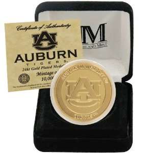  Auburn Tigers 24kt Gold Coin