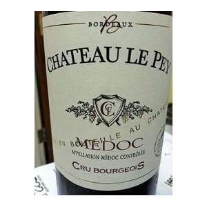   Chateau Le Pey Medoc Cru Bourgeois 2009 750ML Grocery & Gourmet Food