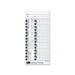  Lathem Universal Weekly Time Card   White   LTHE100 