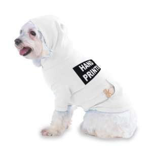 HAND PRINTS Hooded (Hoody) T Shirt with pocket for your Dog or Cat XS 