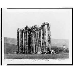  Olympieum or Temple of Jupiter Olympus,Olympian 1850s 