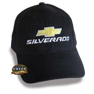   Chevy Silverado Hat Cap Black (Apparel Clothing) Chevrolet Automotive