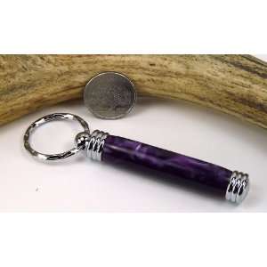  Deep Purple Acrylic Toothpick Holder With a Chrome Finish 