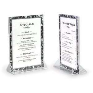  Clear Acrylic Card Holders   Table Tents Holds 4 in. w x 6 