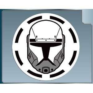 SCORCH HELMET w/ Logo Republic Commando Vinyl Decal Sticker Star Wars