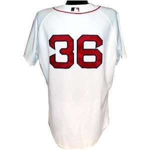  Paul Byrd #36 2008 Red Sox End of Season Game Used Home 