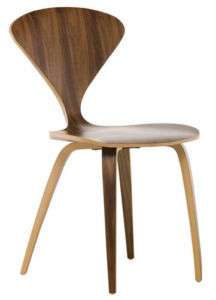 Satine stackable bent plywood dining chairs  