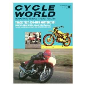  Cycle World, Norton 750 GP Giclee Poster Print, 18x24 