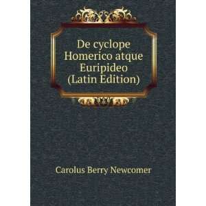  De cyclope Homerico atque Euripideo (Latin Edition 