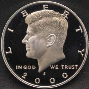    2000 S Silver Kennedy Proof Half Dollar DCAM 