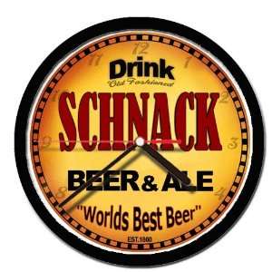  SCHNACK beer and ale cerveza wall clock 