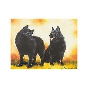  Schipperke Pair Notecards 