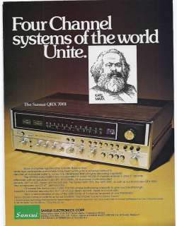 1975 Sansui QRX 7001 Quadraphonic Receiver Ad  