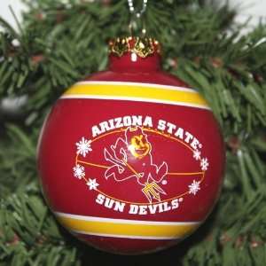  Arizona State Sun Devils 2011 Snowflake Glass Ball 