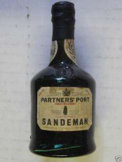 Old Vintage Mini Bottle Sandeman Partners Port  