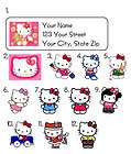 Personalized HELLO KITTY Address Labels Many designs