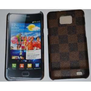    Samsung Galaxy S2 I9100 Brown Damier Snap on Case 