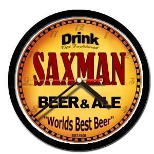  SAXMAN beer and ale cerveza wall clock 