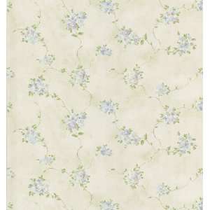   Misty Floral Wallpaper, 20.5 Inch by 396 Inch, Green