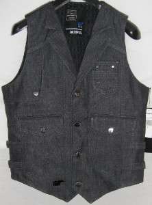 New Gold Spun  2012 Designers Denim Vest (Japanese Denim) Size Large 