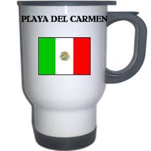 Mexico   PLAYA DEL CARMEN White Stainless Steel Mug