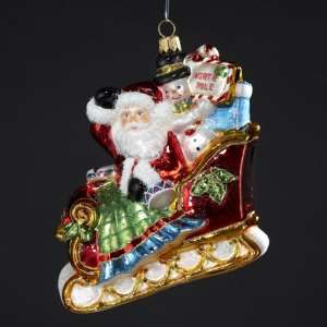  Santa Claus and Snowman Holiday Sleigh Ride Polonaise 