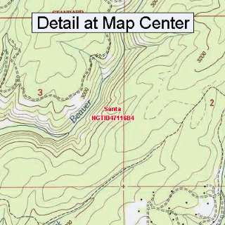  USGS Topographic Quadrangle Map   Santa, Idaho (Folded 