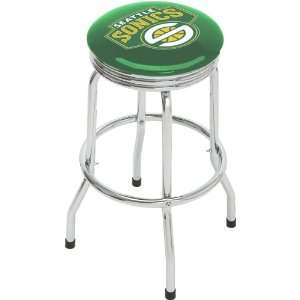  Seattle Sonics Single Foot Ring Barstool with Swivel 