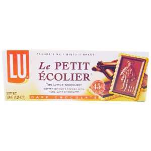Le Petit Ecolier Butter Biscuits Topped with Pure Dark Chocolate, 5 Oz 