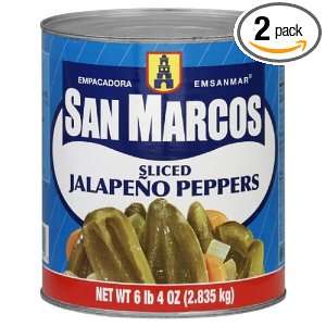 San Marcos Sliced Jalapenos, 1 Ounce (Pack of 2)  Grocery 