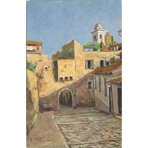   Vintage Postcard Porte San Giuseppe San Remo Italy 