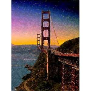    Sunset At Golden Gate Bridge, San Francisco CA