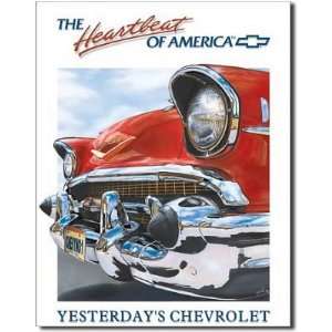  Chevrolet Chevy The Heartbeat of America Retro Vintage Tin 