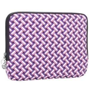  8.9   10 inch Purple White Weave Polyurethane Laptop Netbook 