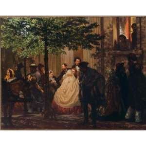  Hand Made Oil Reproduction   Adolph von Menzel   32 x 26 