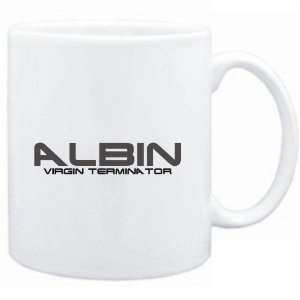  Mug White  Albin virgin terminator  Male Names Sports 