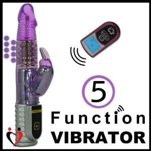  Remote Control Pearl Rabbit Vibrator Waterproof (Purple 