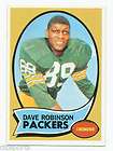 Dave Robinson Green Bay Packers 1969 Topps 190  