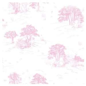  allen + roth Pink Classic Pooh Toile Wallpaper LW1342074 