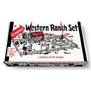  Marx Complete Western Ranch Play Set Box   Large size 