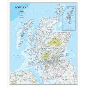    National Geographic Scotland Political Map