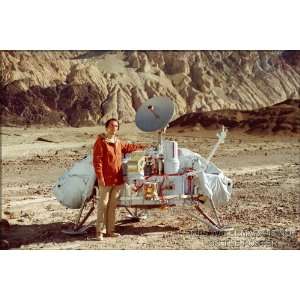  Carl Sagan with Viking Lander   24x36 Poster Everything 