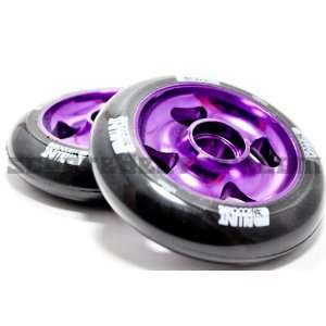  Blunt Cross Wheel Black Purple 100mm 