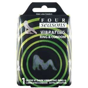  Four seasons vibrating ring and condom w/2 batteries 