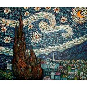  Art Reproduction Oil Painting Strray Night Van Gogh 24 X 
